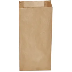 Papierfaltenbeutel braun 15+7 x 35 cm `2,5kg`