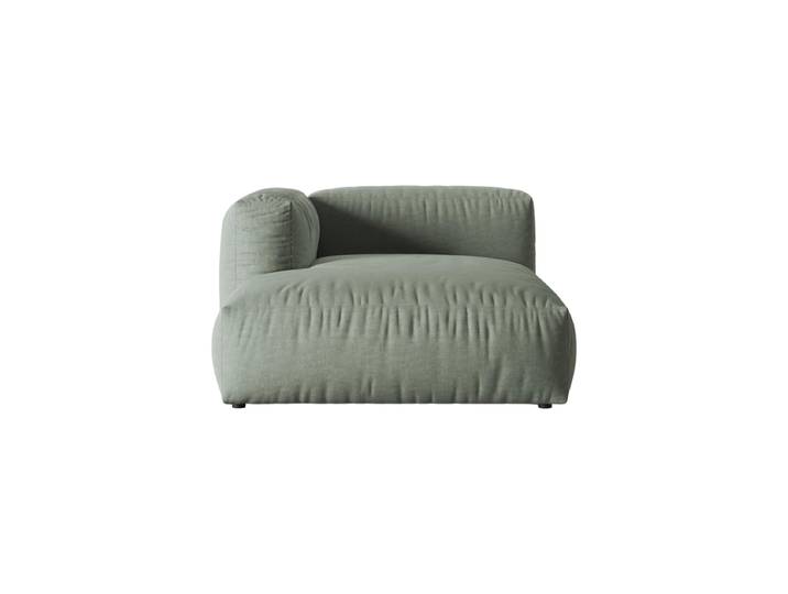 Modulares Design Chaiselongue „Martina“ Strukturstoff Moosgrün Micadoni