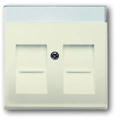 Busch-Jaeger Abdeckung Modular-Jack-Einsatz Perlweiß, Creme-Weiß 2CKA001710A3158 1 St.