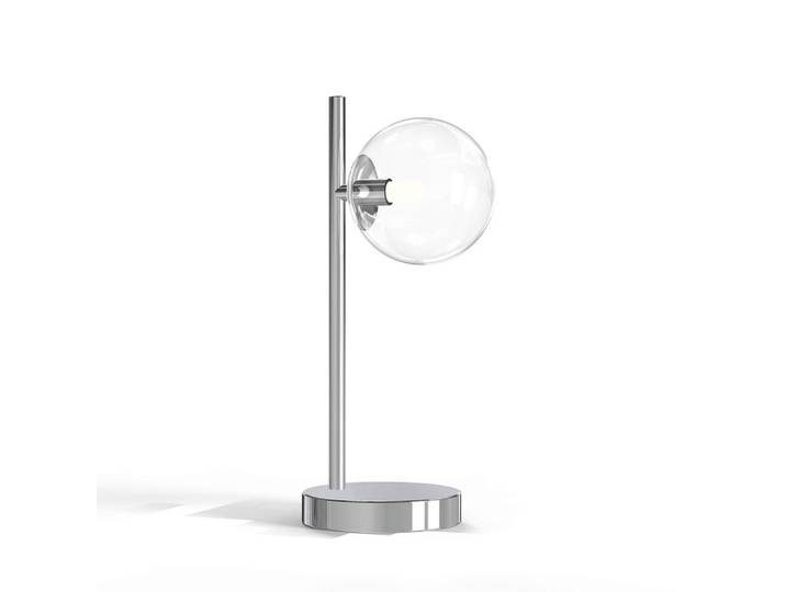 Tischleuchte 5107 Kimberly, Chromfarben, Metall, Glas, rund, 35 cm, Eec, transportabel, Lampen & Leuchten, Innenbeleuchtung, Tischlampen, Tischlampen