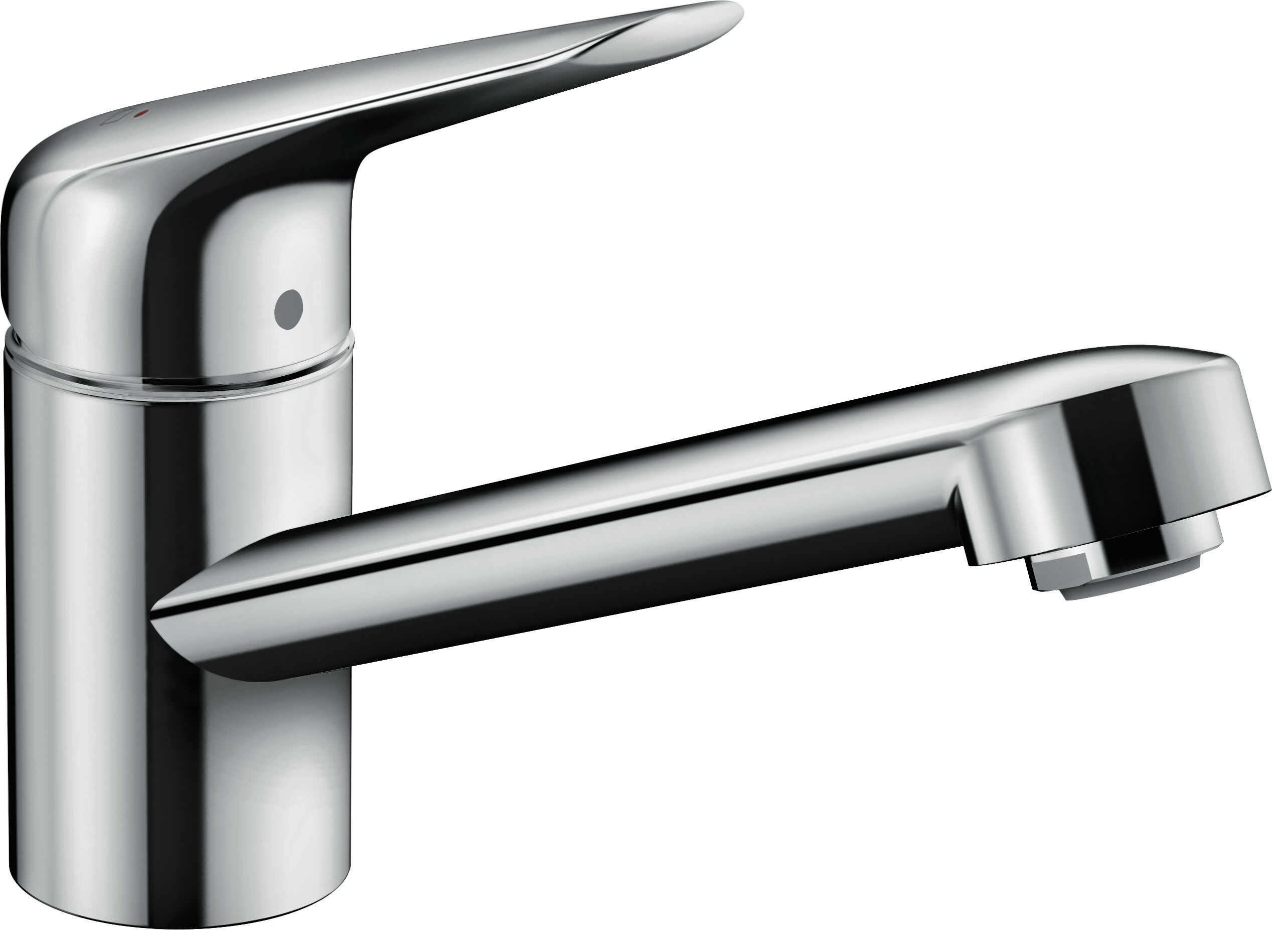 Hansgrohe Focus M42 mitigeur de cuisine 100 1jet 71808000 bec orientable 360°, chromé