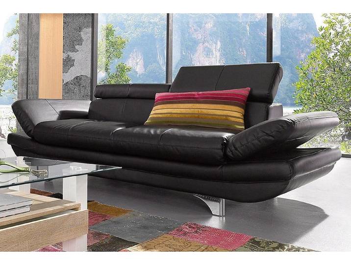 COTTA Polstergarnitur Enterprise, (Set), Set bestehend aus: 2-Sitzer mit Kopfteilverstellung & Hocker