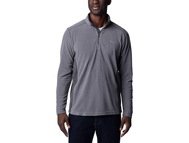 Columbia Klamath Range II Half Zip Fleece Pullover für Herren, City Grey, Shark