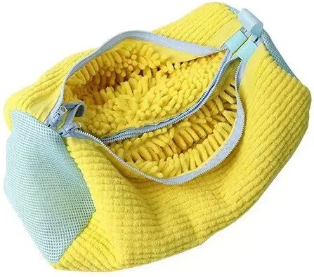 INF Sac de Lavage Double pour Chaussures en Machine - Protégez Vos Chaussures! Jaune