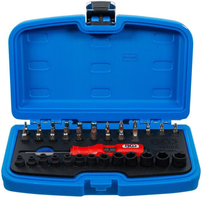 BGS technic BGS Jeu de tournevis à percussion, embout carré extérieur 6,3 mm (1/4
