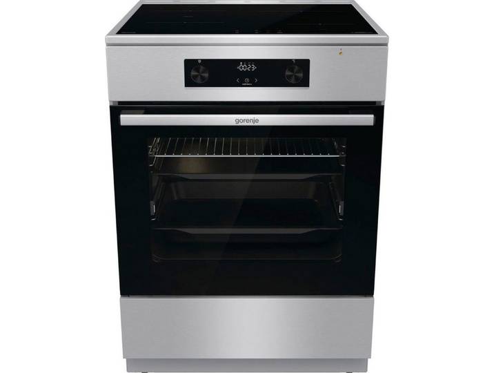 GORENJE Induktions-Standherd GEIT6C60XPG, BridgeZone. Mehr Platz für große Pfannen und Bräter
