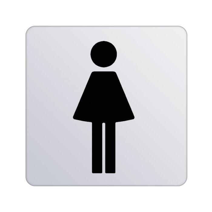 Keuco Türschild Plan 14966010000 Symbol Damen, verchromt