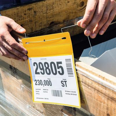 Durable Kennzeichnungstasche A5 ge Querformat Drahtbügeleinsatz