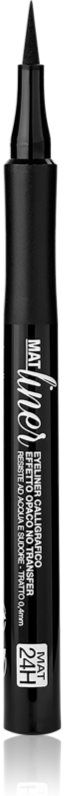 bellaoggi Mat Liner eyeliner with felt tip with matt effect shade Velvety Black 1.2 ml