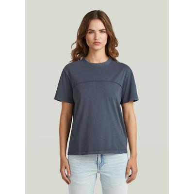 T-Shirt G-STAR "Washed Seam T-Shirt", Damen, Gr. XL, salute gd, Obermaterial: 100% Baumwolle, Shirts T-Shirt