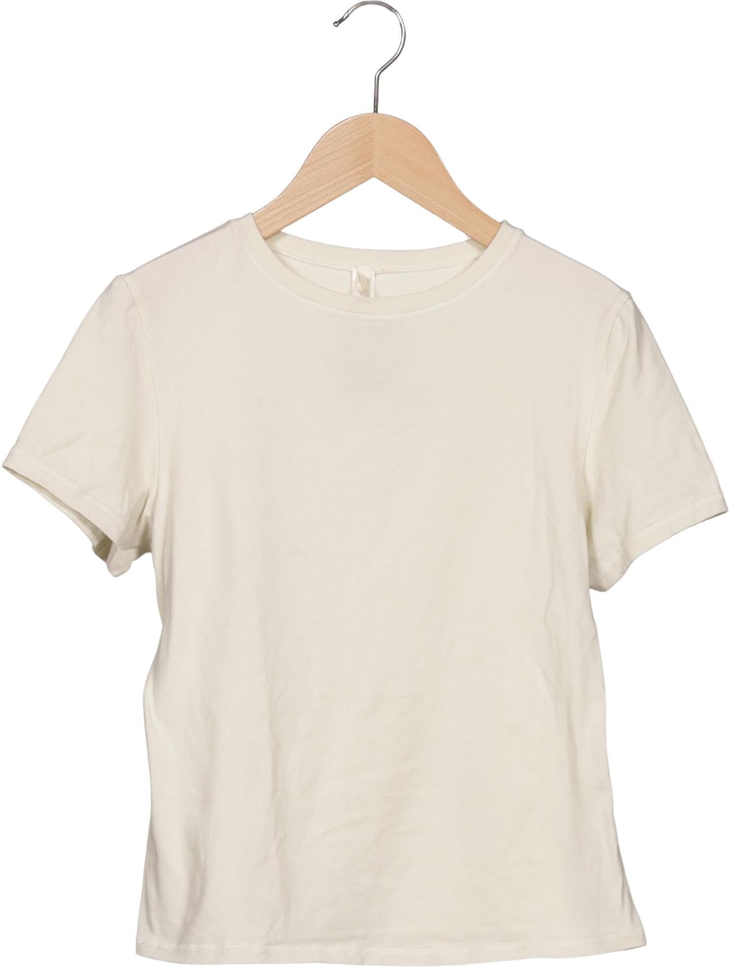 Skims Damen T-Shirt, Cremeweiß, Gr. L, Elasthan / Baumwolle - Second Hand