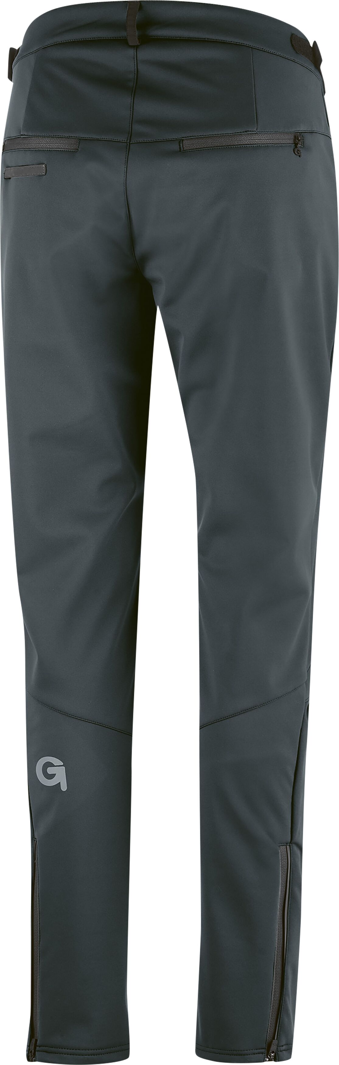 Fahrradhose GONSO "FLORALETT 2", Damen, Gr. 22, Kurzgrössen, grau (anthrazit), 100% Polyester, Hosen Fahrradhose, Maximaler Komfort durch angeraute Innenseite anthrazit 22, Kurzgrössen