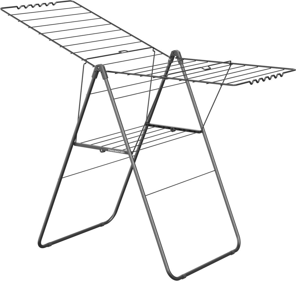 STAUS&BACH Droogrek 20m Aeriq Compact - Staand - Mat zwart - Staal