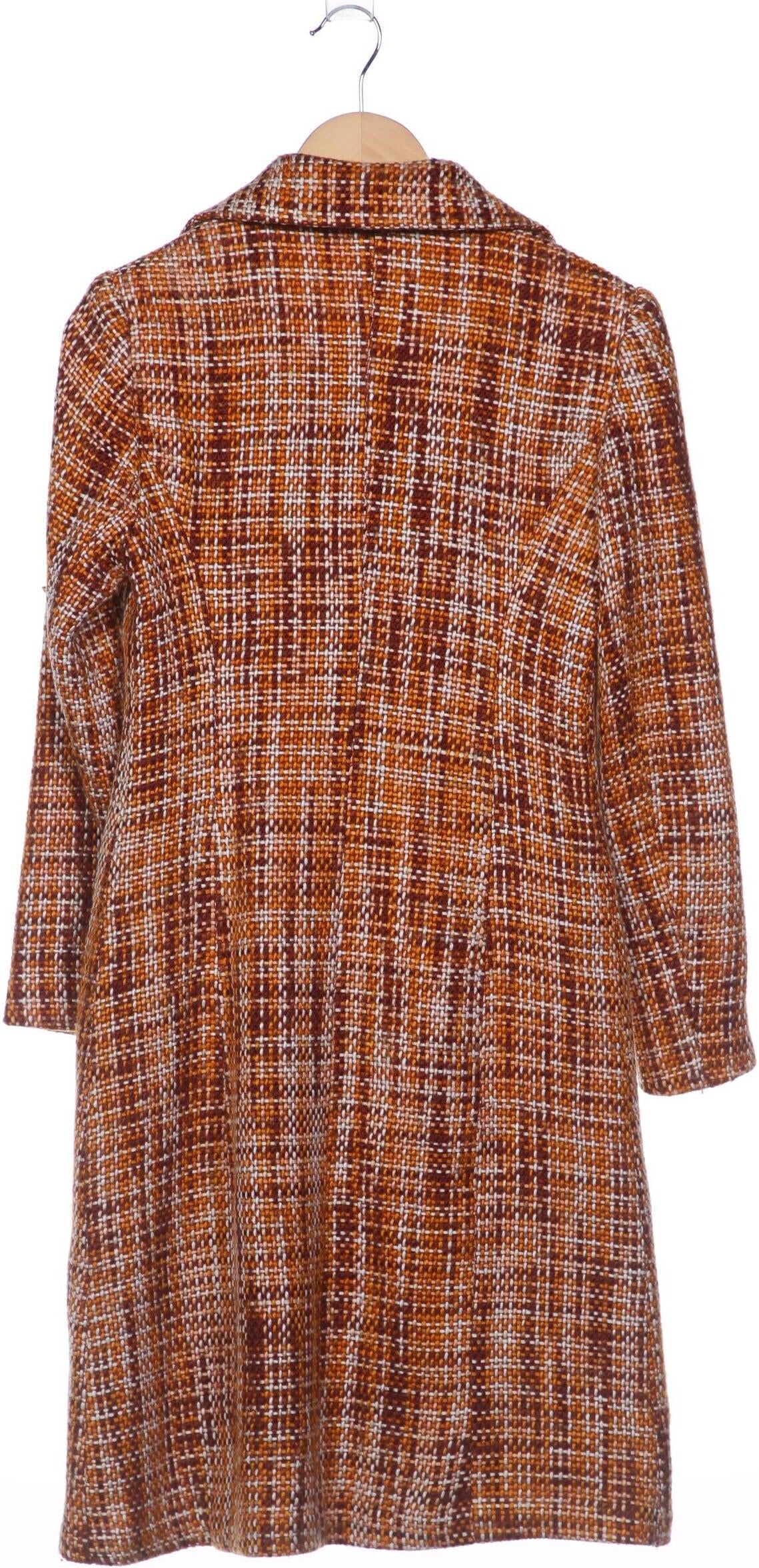 Max Mara Damen Mantel, Orange, Gr. EU 32 (IT 38), Wolle / Baumwolle - Second Hand