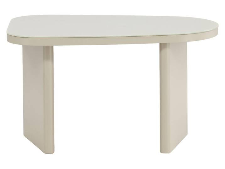 Grönvik table d’appoint blanc table de nuit beige.