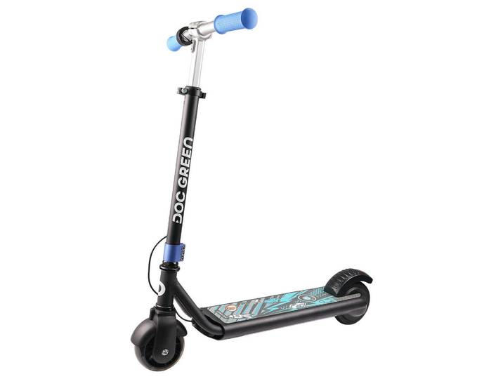 Kids E-Scooter 22 DOC Green, Hellblau, Metall, Kunststoff, 84x39x72 cm, RoHS, Reach, Freizeit & Co, E-Mobilität, E-Scooter