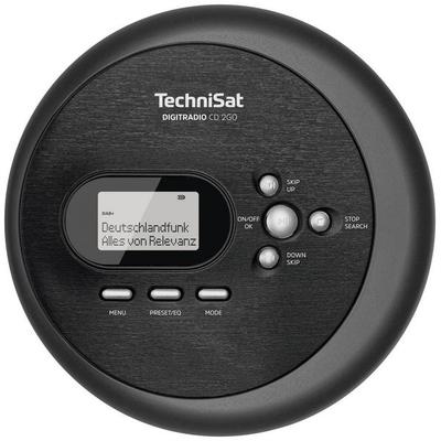 TechniSat Digitradio CD 2GO BT CD-Radio DAB+, UKW Bluetooth®, CD Schwarz -