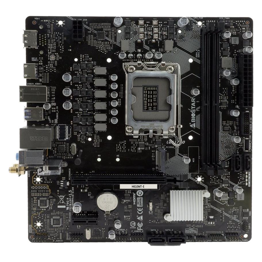 Biostar H610MT-E (LGA 1700, Intel H610, mATX) (H610MTE)