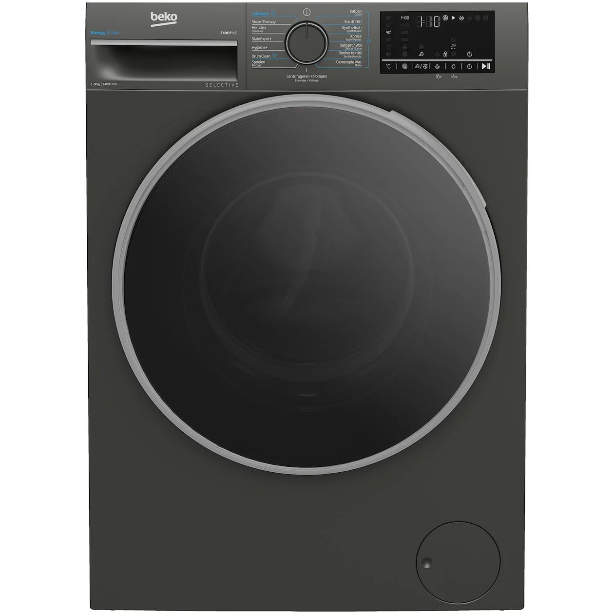 Beko B3WM49410M2 Selective Line Wasmachine Grijs