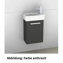 Artiqua 413 Waschtischunterschrank für Renova Compact 276140, 276240, Graphit Struktur quer, 413-WUT 413-WUT-K134-R-7070-401