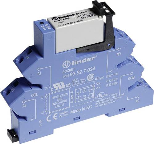 Finder 38.62.7.024.5050 Koppelrelais 24 V/DC 8A 2 Wechsler 1St.