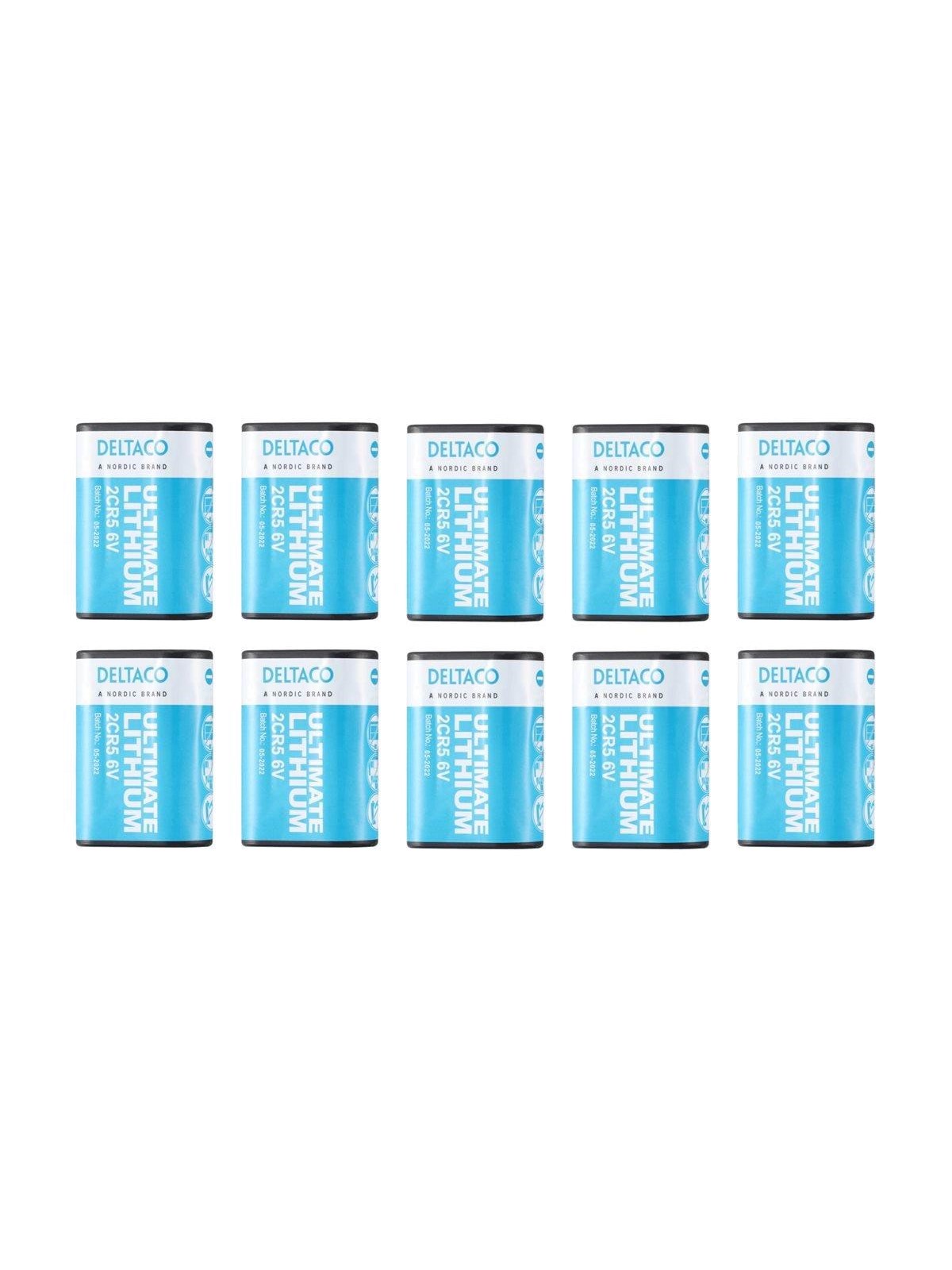 Deltaco Ultimate Lithium Battery 6V 2CR5 10-Pack