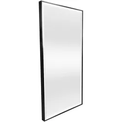 Helloshop26 - Rechteckiger Wandspiegel 102 x 52 cm schwarz