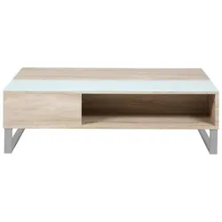 Ebuy24, Couchtisch + Beistelltisch, Wohnzimmertisch Allan (110 x 110 x 35 cm)