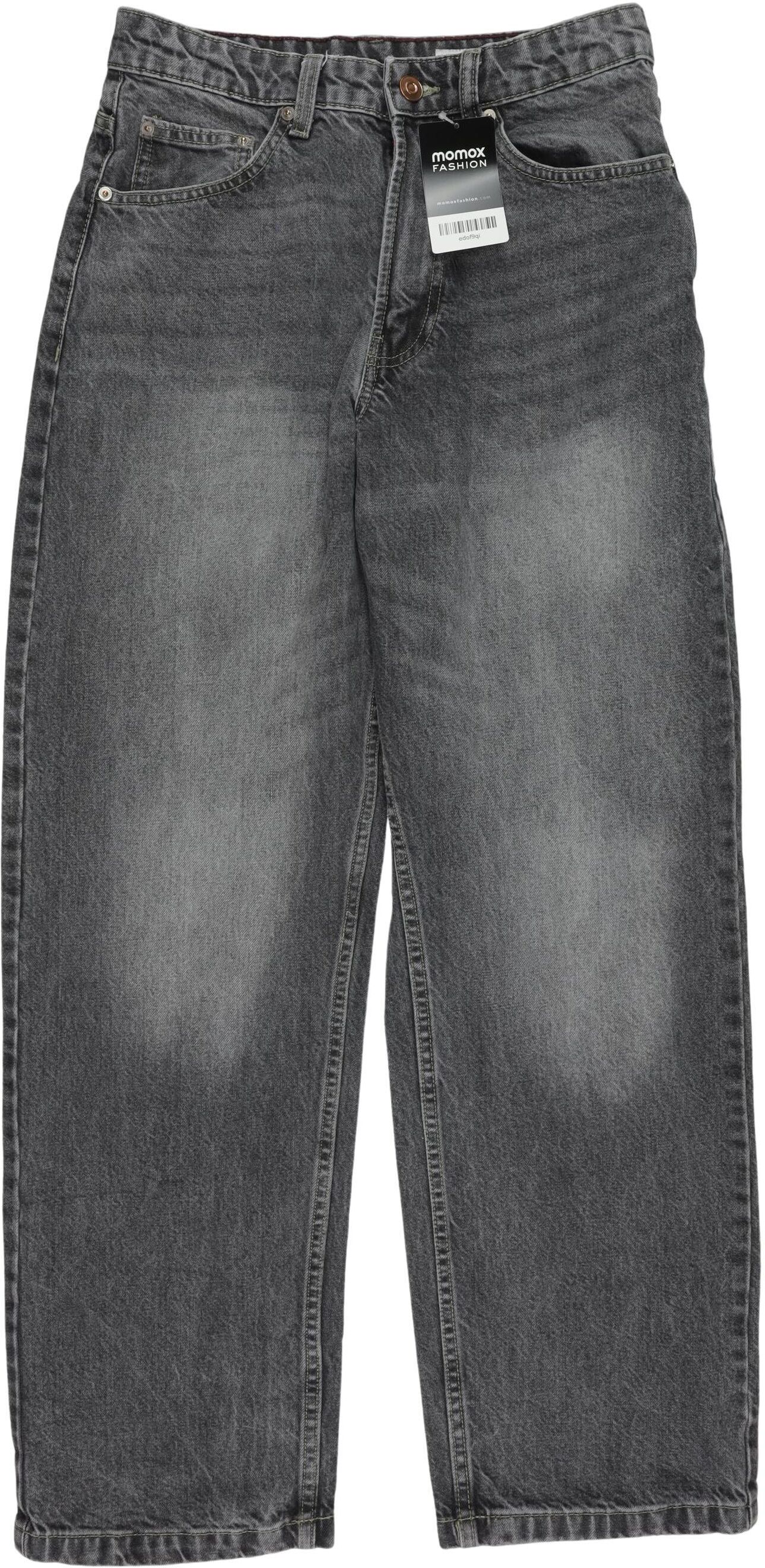 bershka Herren Jeans, Grau, Gr. W28, Baumwolle - Second Hand