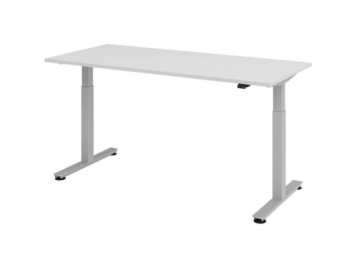 Schreibtisch Office grau Holz B 180 T 80 cm - Material: Holzwerkstoff - Schreibtisch