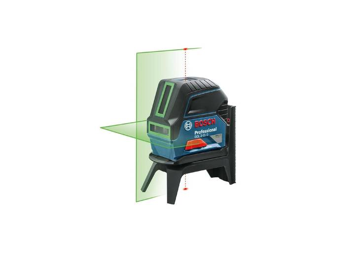 Kreuzlinienlaser BOSCH PROFESSIONAL Kombilaser GCL 2-15 G 15 m , schwarz (schwarz, blau), Lasermessgeräte, Kreuzlinienlaser