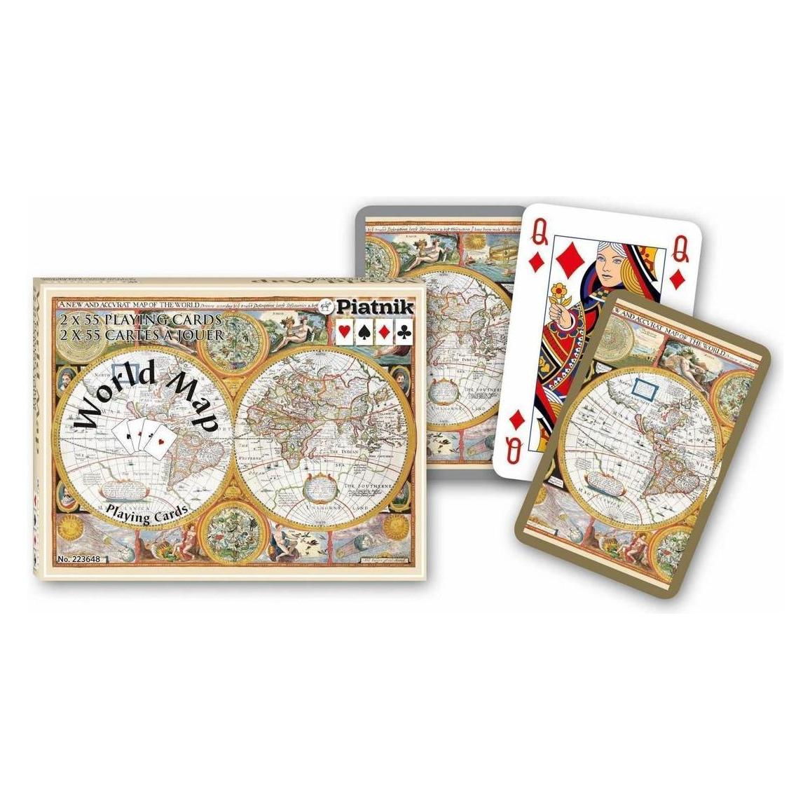 Piatnik Bridge, World Map (Deutsch, 2 - 4 Spieler) (223648)