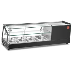 Gasfrit – Kühlvitrine für Tapas, 4 Behälter, 2 Ebenen, 1160 × 395 × 375 mm