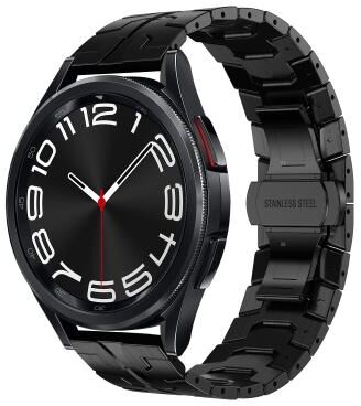 Everyday Crate Samsung Galaxy Watch 6 Classic Stainless Steel Watch Band Premium Metal Watch Strap black