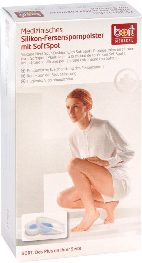 Bort Silikon Fersenspornpolster mit SoftSpot large 2stk