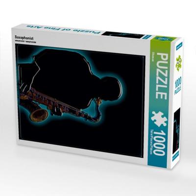 CALVENDO Puzzle Saxophonist 1000 Teile Puzzle hoch | 1000 Teile Lege-Größe 64 × 48 cm Foto-Puzzle für glückliche Stunden