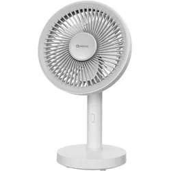 Platinet Wentylator USB RECHARGABLE DESK FAN WENTYLATOR BIURKOWY 1800 MAH 4W (46228), Ventilator, Weiss, Grau