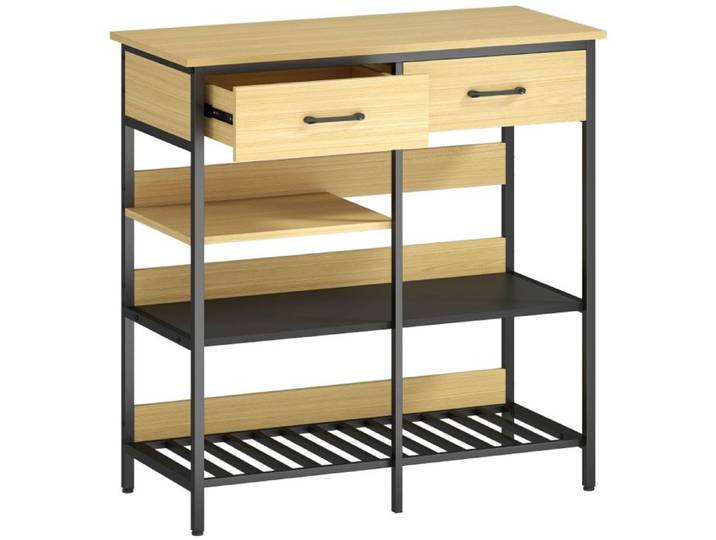 Buffet 90 x 40 x 91 cm bois naturel