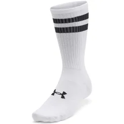 Under Armour, Unisex, Sportsocken, UA Essential 6Pk Crew (XL), Weiss