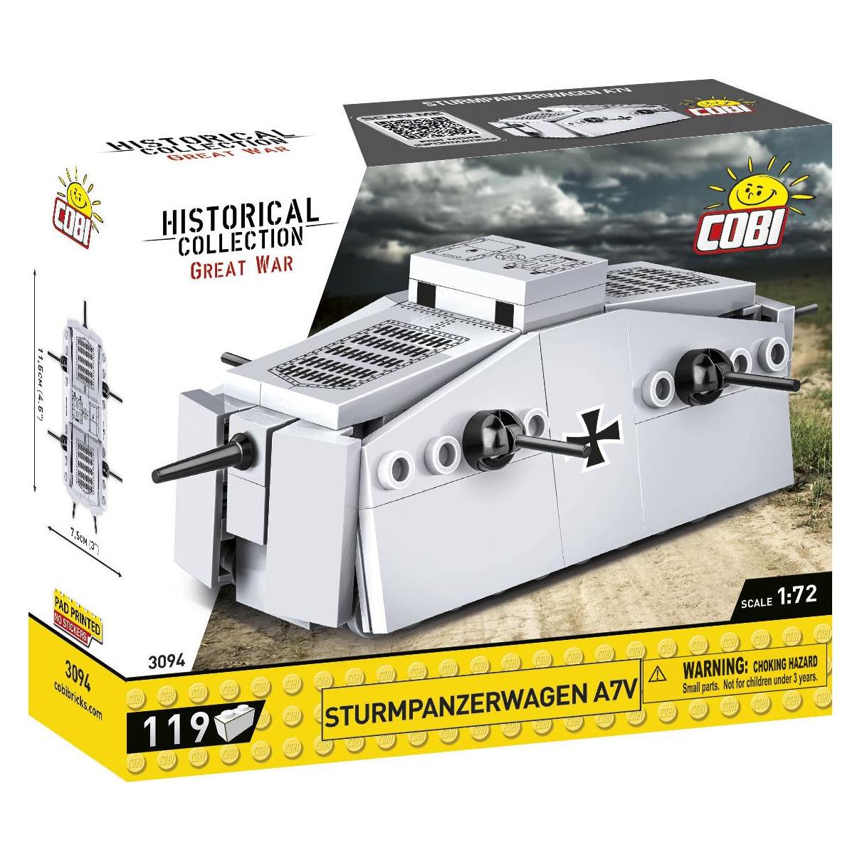 Cobi H.C. WWII Sturmpanzerwagen A7V 1:72 (3094)