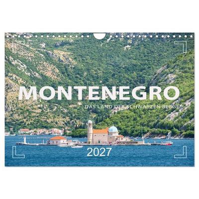 Montenegro - Das Land der schwarzen Berge (Wandkalender 2027 DIN A4 quer), CALVENDO Monatskalender