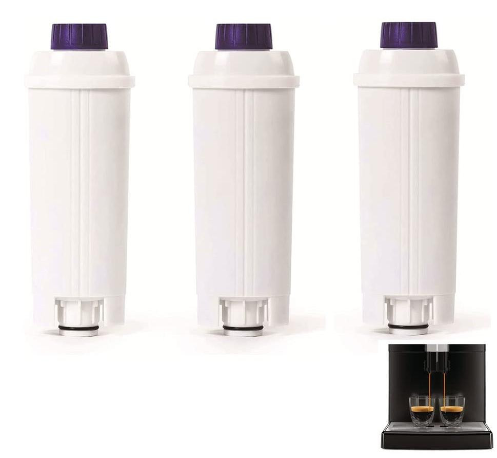 Dripio 3-voudig waterfilter voor DeLonghi koffiemachines, geschikt voor 450 kopjes