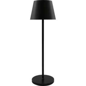 Rolf-Kern Tischlampe Club, schwarz, LED, warmweiß, für außen (IP54), mit Touchdimmer, mit Akku