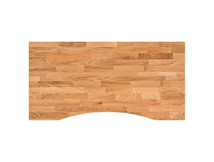 Favemtsl Schreibtischplatte Massivholz Eiche Hellbraun 100x60x2,5 cm Rechteckige Tischplatte aus Eichenholz für Arbeitszimmer und Schlafzimmer. Stabile Ausführung ohne Vorbohrung.