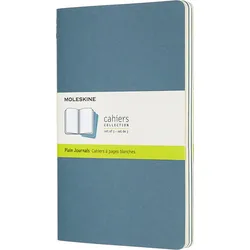 Moleskine Cahier Journals Blanko Notizbücher L blau 3 St.