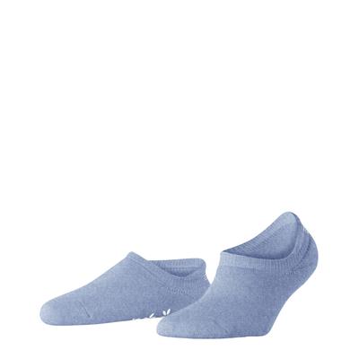 Sneakersocken ESPRIT "Home", Damen, Gr. 35-38, Sockengröße, blau (jeans melange), Baumwollmischung, unifarben, normal, Socken Sneakersocken, mit Noppen auf der Sohle für besseren Halt