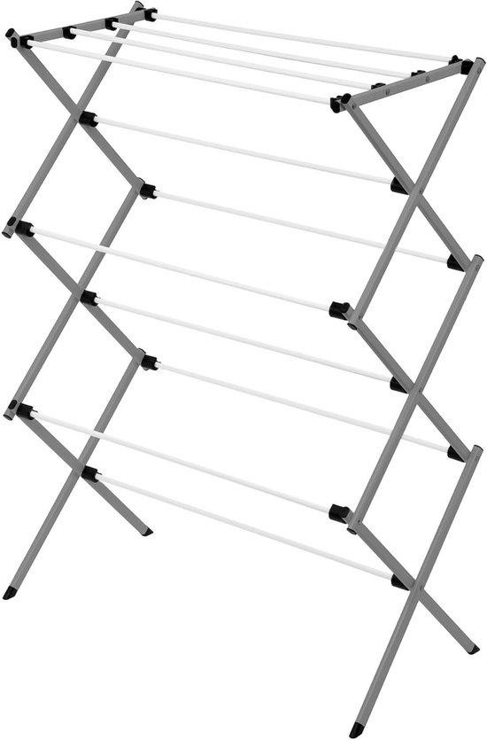 Honey-Can-Do Inklapbaar Kleding Droogrek en Strijkplank - Zilver - Breedte: 74 cm