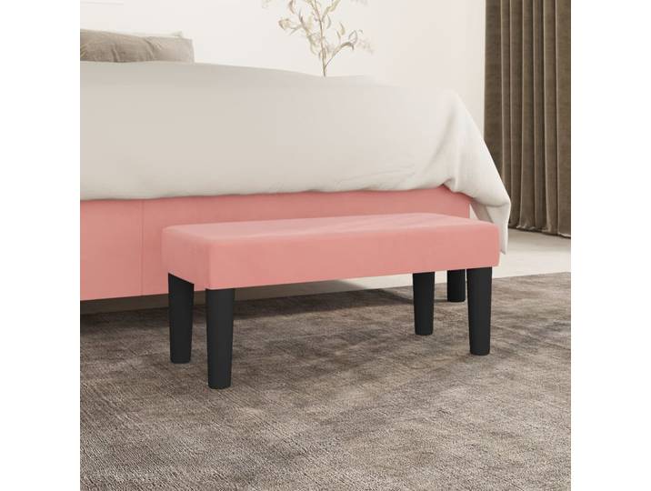 vidaXL Sitzbank Rosa 70x30x30 cm Samt