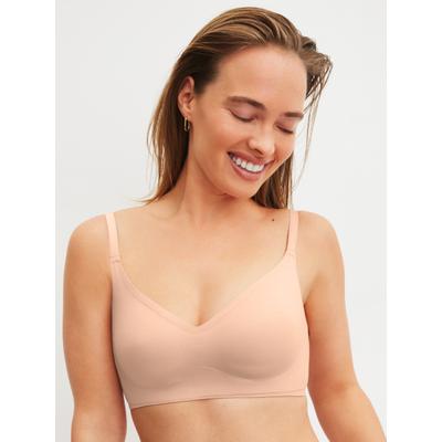 Soft-BH CALIDA "Natural Skin", Damen, Gr. S (40/42), N-Gr, rosa (rose teint), Interlock, Obermaterial: 81% Modal, 19% Elasthan, BHs Soft-BH, mit herausnehmbaren Pads, Interlock-Qualität, atmungsaktiv
