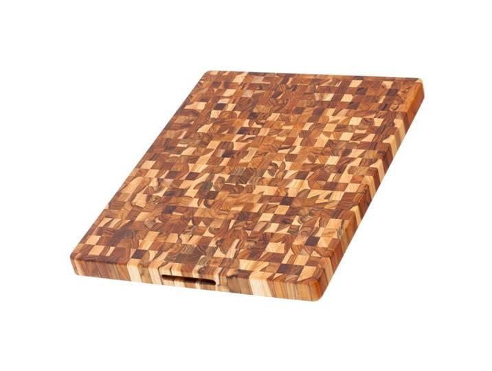 TEAKHAUS Schneidebrett Teak Haus natur Teakholz massiv B 61 T 46 cm - Schneidebrett